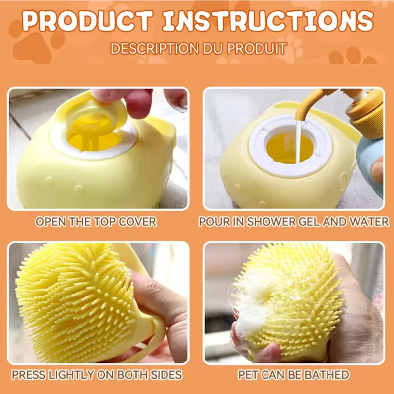 Silicone Pet Massage Brush