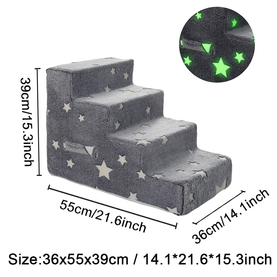 Portable 4-Step Dog & Cat Ladder