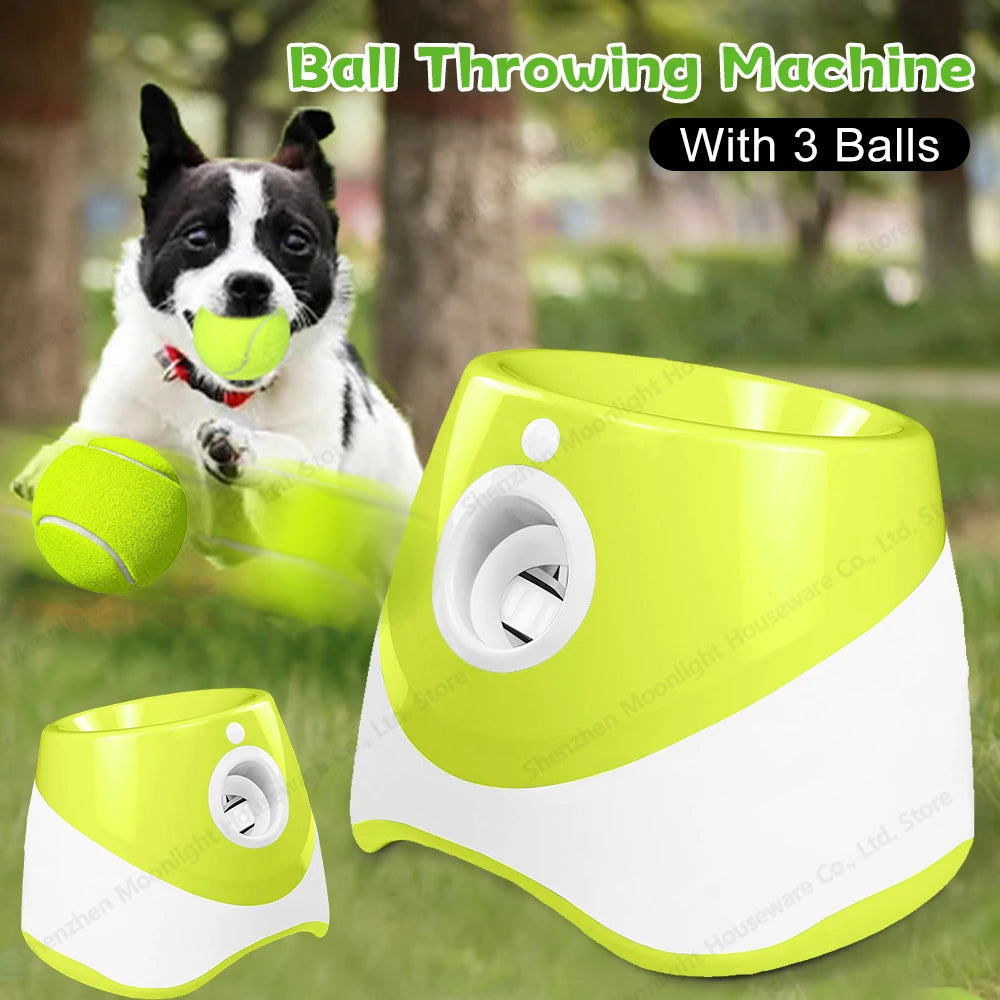 Interactive Auto-Fetch Dog Machine (Includes 3 Balls)