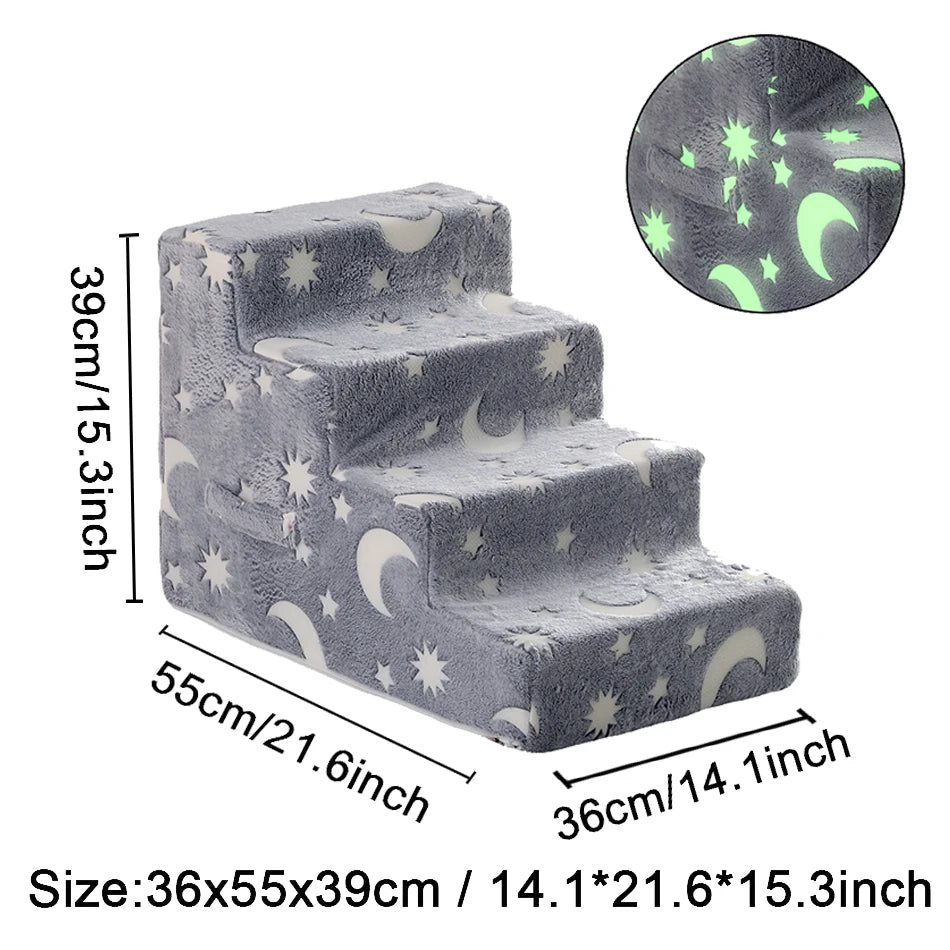 Portable 4-Step Dog & Cat Ladder