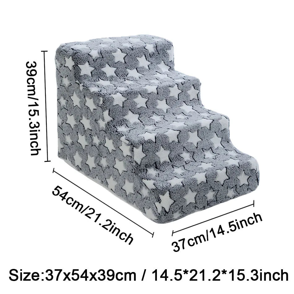 Portable 4-Step Dog & Cat Ladder