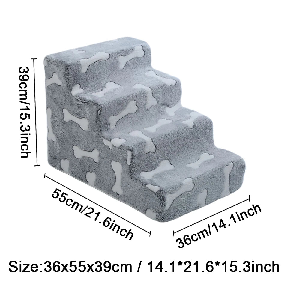 Portable 4-Step Dog & Cat Ladder